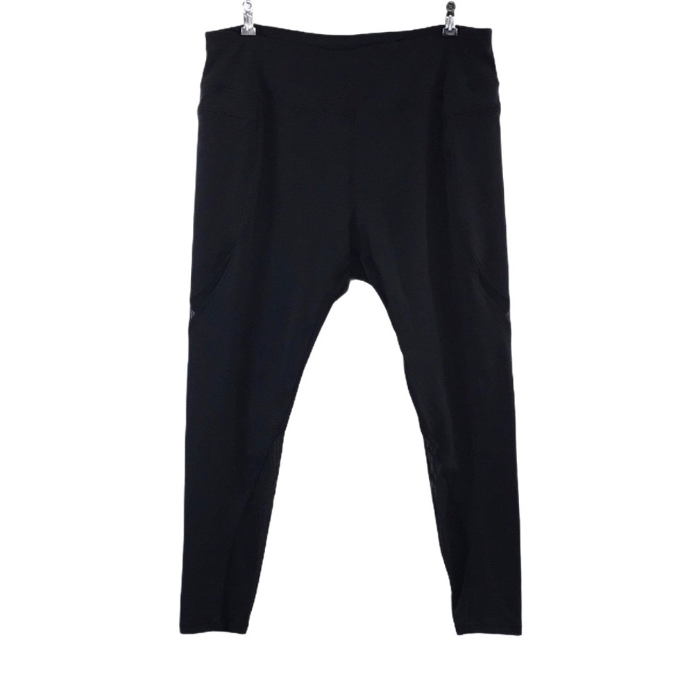 Calia By Carrie Underwood Black High Rise Leggings Womens 2X Power Mesh